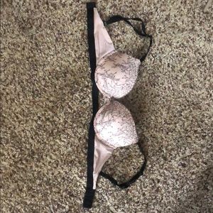 Victoria’s Secret sexy pink black lace bra 32c